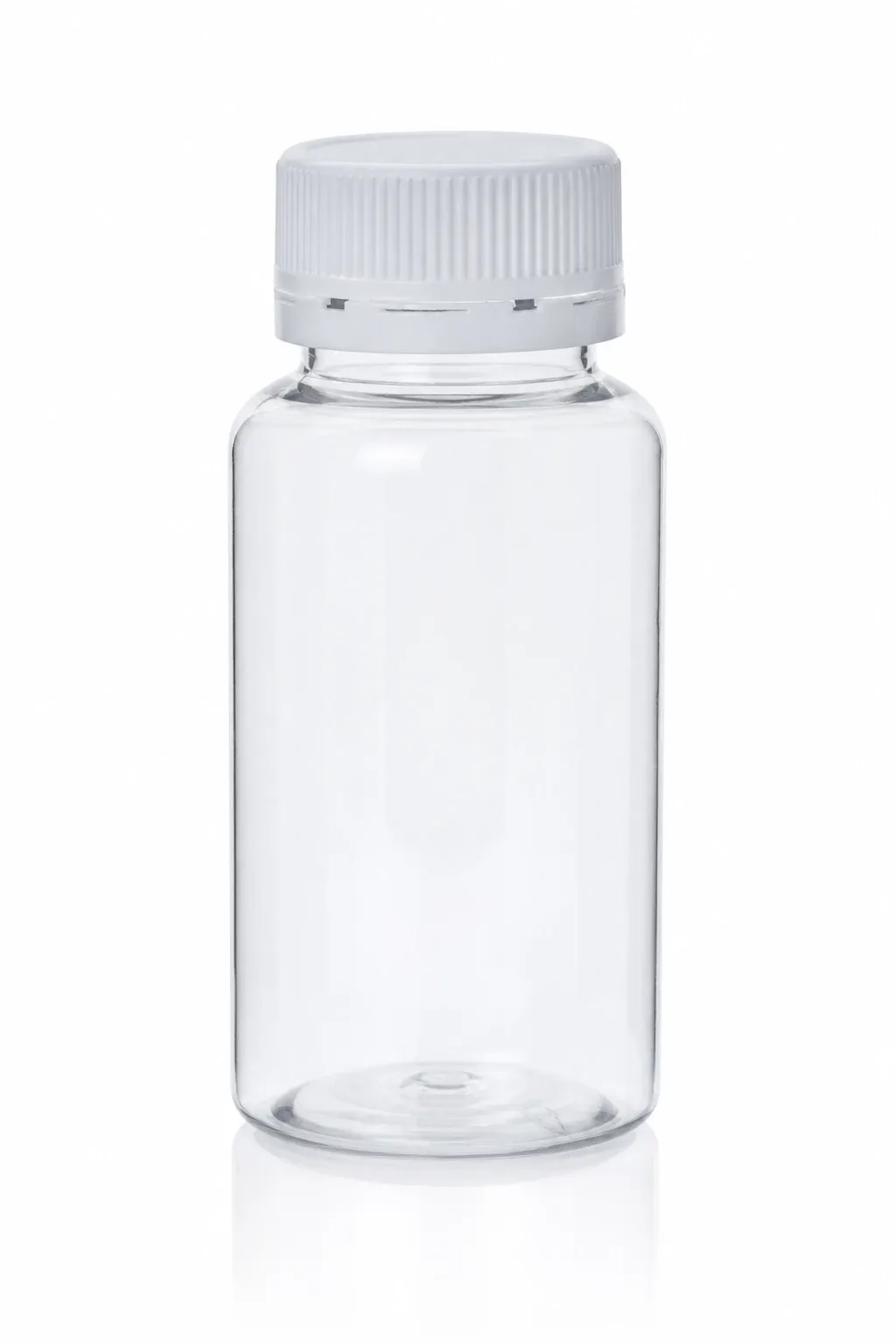 Reference visualization of an unbranded PET container representing this application route.