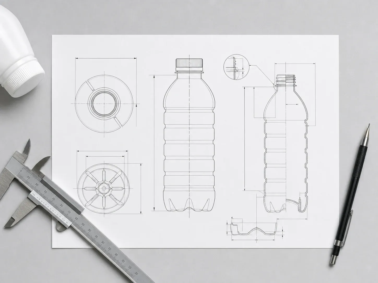 Reference visualization of material a buyer can send for engineering review.
