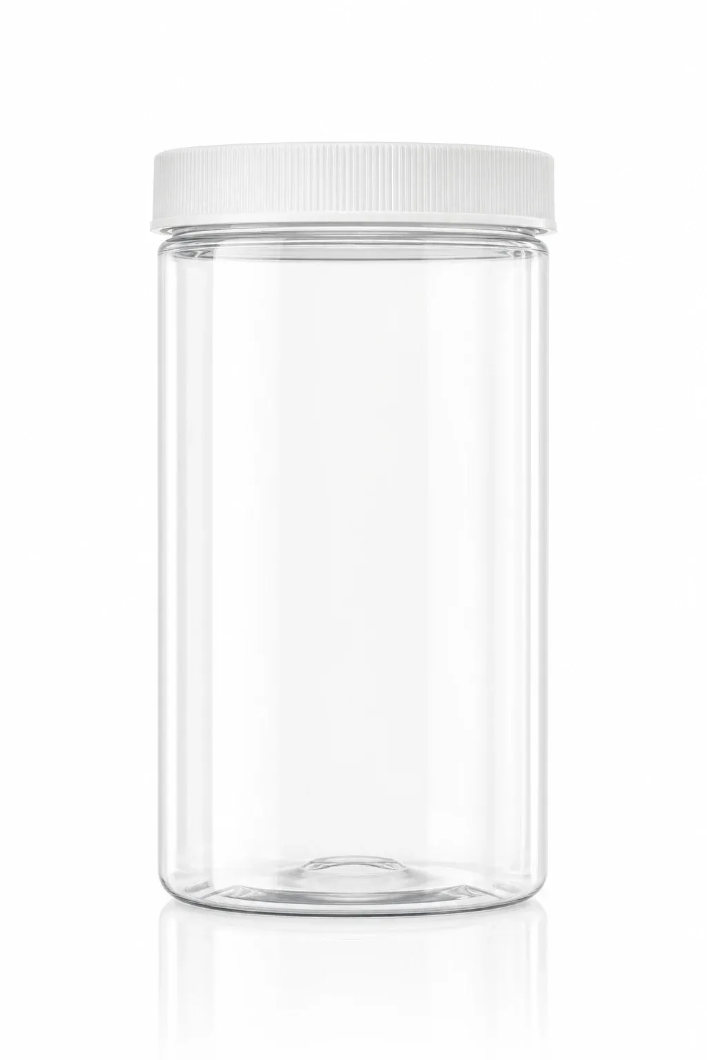 Reference visualization of an unbranded PET container representing this application route.