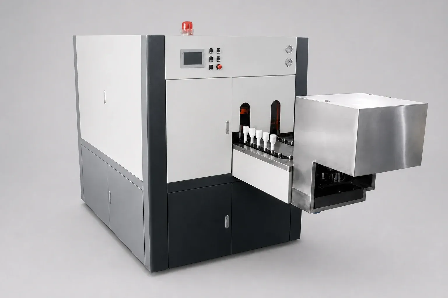 Reference visualization of KRC900-II PET Bottle Blower with Take-down Handling; not an exact configuration or verified project photograph.